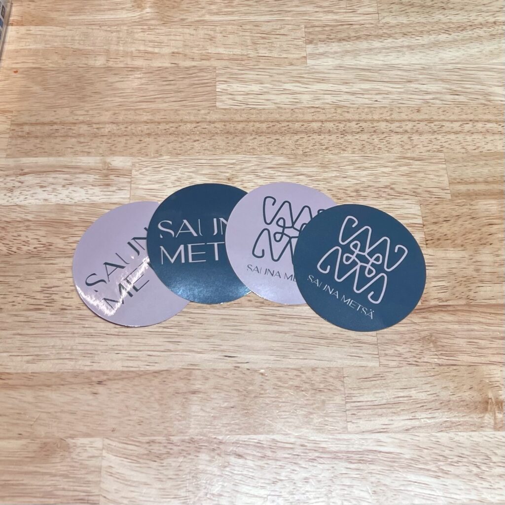サウナメッツァ大井町トラックスのオープン記念で配布されたSAUNA METSÄロゴ入りコースター
