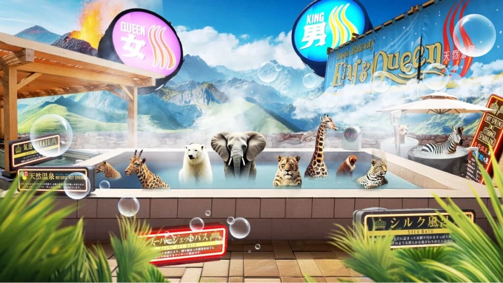 キングアンドクイーン(King&Queen)の天然温泉・大浴場エリアのイメージ画像