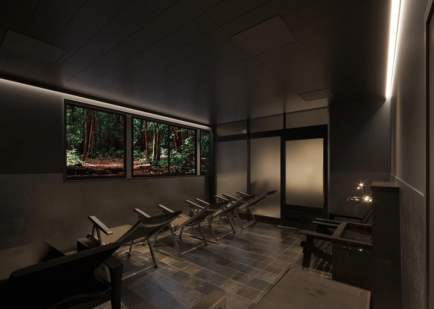 FIRST THE SAUNA お茶の水の男性用内気浴スペース