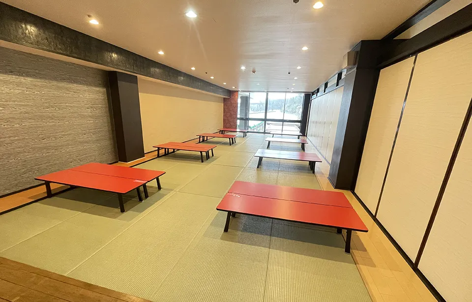 東京サマーランドのグループレスト席