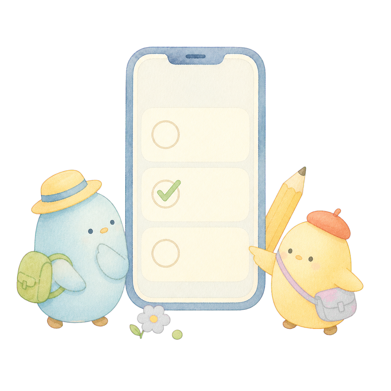乗車判定後にスマートフォンでアンケートへ回答する手順イラスト