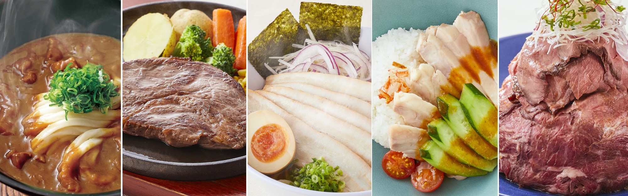 スパジアムジャポンのフードコートで提供される料理
