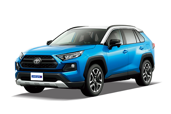 三井のカーシェアーズのトヨタ RAV4の外観